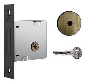 Fechadura Auxiliar Trava Tetra Stam 1004 Antique Ouro Velho