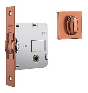 Fechadura Rolete Porta Banheiro Wc Pivotante Stam 1025 Rose