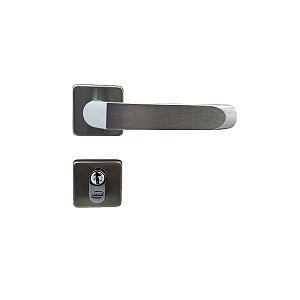 Fechadura Externa Tera Escovada Acetinada Imab Cilindro 40mm