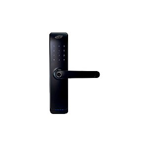 Fechadura Eletronica Digital Imab Senha Biometria Preta D200