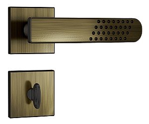 Fechadura Porta Banheiro Stam 823/21 Antique Ouro Velho 40mm