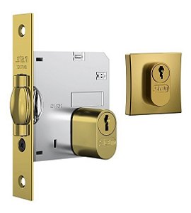 Fechadura Externa Rolete Porta Pivotante 1005 Gold Stam