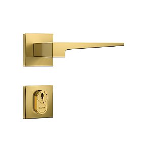Fechadura Externa Dourada Gold Classic 3200 Stam Máquina 55m