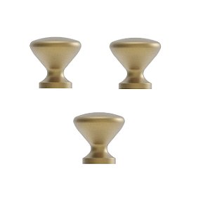 Kit 3 Puxador Cup Zen Dourado (dourado Fosco) Zp5238.955