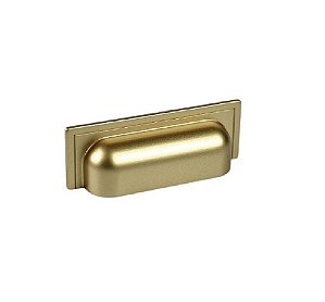 Puxador Plymouth Zen Dourado Concha 80mm Zp5420.955