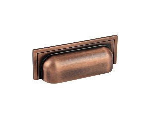 Puxador Plymouth Zen Vecchio Cobre Concha 80mm Zp5420.648