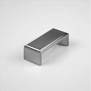 Puxador Creta Niquel Escovado Com Verniz Zen 64 Mm Zp3949