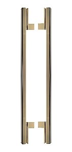 Puxador Porta Living Dourado Gold Zen Duplo 50 Cm (500 Mm)