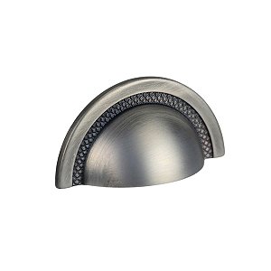 Puxador Shell Zen Niquel Velho Envelhecido 64 Mm Zp4318.889