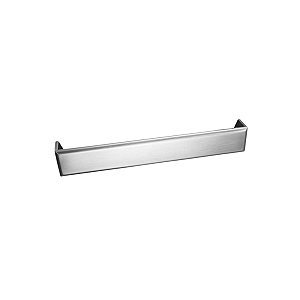 Puxador Creta Zen Niquel Escovado 192 Mm Com Verniz