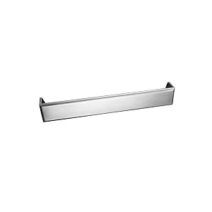 Puxador Creta Zen Niquel Escovado 192 Mm Com Verniz