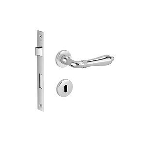 Fechadura Interna Quarto Lily Cromada Imab 55 Mm Clássica