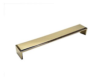 Puxador Creta Zen Gold Brilhante Dourado 192 Mm Zp3950.a00