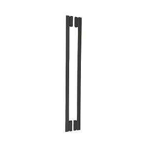 Puxador Para Porta Moma Preto Zen Duplo 80 Cm (800 Mm)
