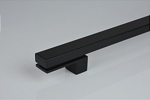 Puxador Para Porta Living Preto Zen Duplo 1 Metro (1000 Mm)