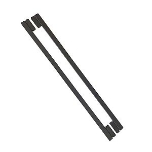 Puxador Para Porta Moma Preto Zen Duplo 1,5 Mt (1500 Mm)