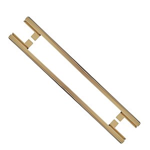 Puxador Porta Living Dourado Zen Duplo 1,5 Metro 1500mm Fosc