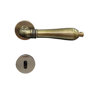 Fechadura Interna Lily Antique Ouro Velho Imab Classica 55mm