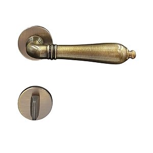 Fechadura Banheiro Lily Antique Ouro Velho Imab Classica 55m