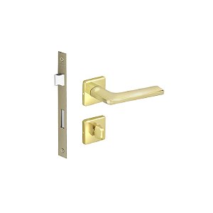 Fechadura Banheiro Polara Dourada Brilhante Imab Latão 55mm