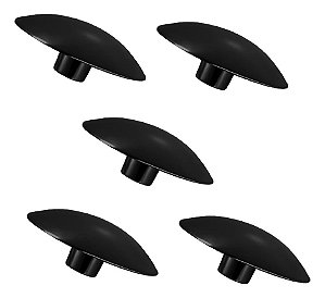 Kit 5 Puxador Orion Zen 33x20mm Preto Zp1883.24 Pequeno