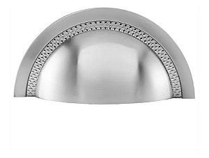Puxador Shell 48mm Zen Cromado Zp4319.1 Concha