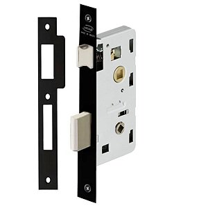 Fechadura Imab Maquina Avulsa 1300 Banheiro 40mm Preto Fosco