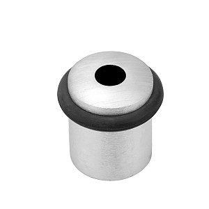 Amortecedor De Portas Batente C/ Borracha Imab 0300 Escovado