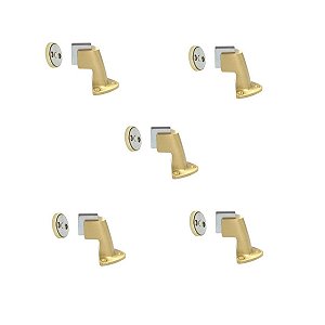 Kit 5 Prendedor Fixador Porta Magnético Dourado Escovado 808