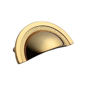 Puxador Shell 48 Mm Zen Gold (dourado Brilhante) Concha