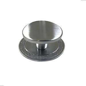 Puxador Beetle Com Base Granada Zen Escovado Zp5402.2.