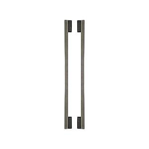 Puxador Para Porta Minimalist Niquel Velho Zen Duplo 1500 Mm