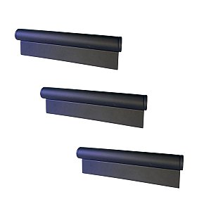 Kit 3 Puxador Sorento 96mm Preto Fosco Zen Zp5450.096.24