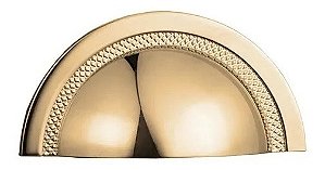 Puxador Shell 48 Mm Zen Gold (dourado Brilhante) Concha