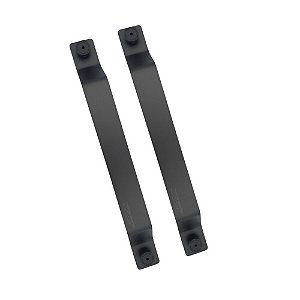 Puxador Para Porta Nord Duplo Preto Fosco Zen 300 Mm Zp2531