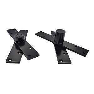 Dobradiça Pino Porta Pivotante Inox 304 Preto Até 450 Kg