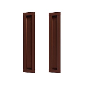 Kit 2 Puxador Concha Celleno Corten 50 Cm Marrom Il 255 500