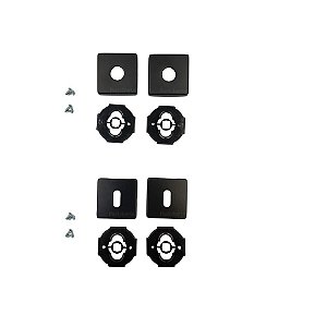 Kit Roseta Para Fechadura Imab Interna Preto Fosco F5100