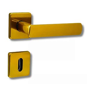 FECHADURA PORTA INTERNA DOURADA FOSCO DAMA AROUCA 40 MM QUAD