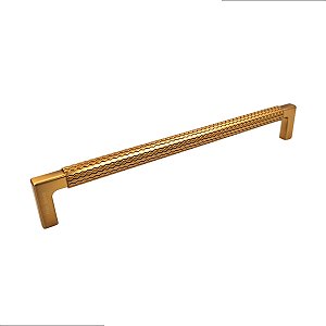 PUXADOR MÓVEIS ZIGRINATO IL1780 192MM BRONZE ESC ( DOURADO )