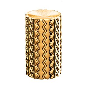 PUXADOR ZIGRINATO IL1780 18x30 PONTO BRONZE ESC ( DOURADO )
