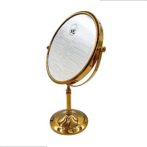 ESPELHO MESA REDONDO E6560 5X AUMENTO GOLD ( DOURADO ) ARTIC