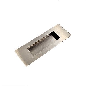 PUXADOR CONCHA EMBUTIR INOX ESCOVADO PORTA CORRER 15CM