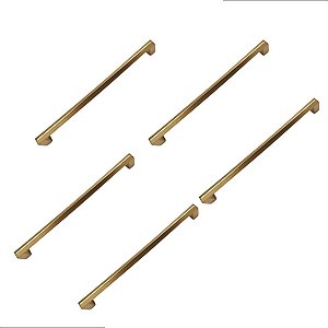 Kit 5 Puxador Liveri Il 955 160mm Dourado Fosco Italy Line