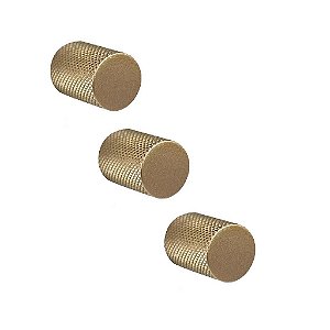 Kit 3 Puxador Bali Granado Ponto Dourado (fosco) Zen Design