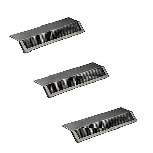 Kit 3 Puxador Moveis Citizen 45 Graus G Niquel Velho Zen