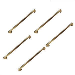 Kit 5 Puxador Liveri Il 955 160mm Dourado Fosco Italy Line
