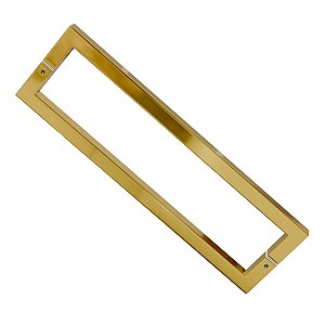 PUXADOR DUPLO INOX PARA PORTA IL4070 40CM (400MM) GOLD DOURADO BRILHANTE ITALY LINE