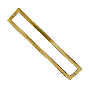 PUXADOR DUPLO INOX PARA PORTA IL4070 60CM (600MM) GOLD DOURADO BRILHANTE ITALY LINE