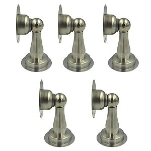 KIT 5 PRENDEDOR BATEDOR PORTA MAGNETICO ADESIVO INOX ESCOV